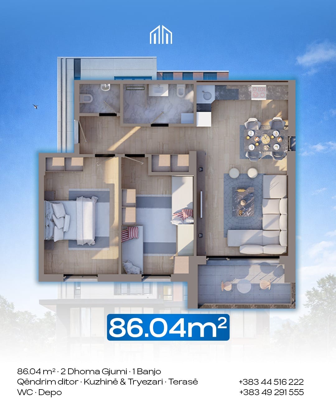 Banese 86m2 #PerShitje ne Lagjen e Spitalit - Image 2