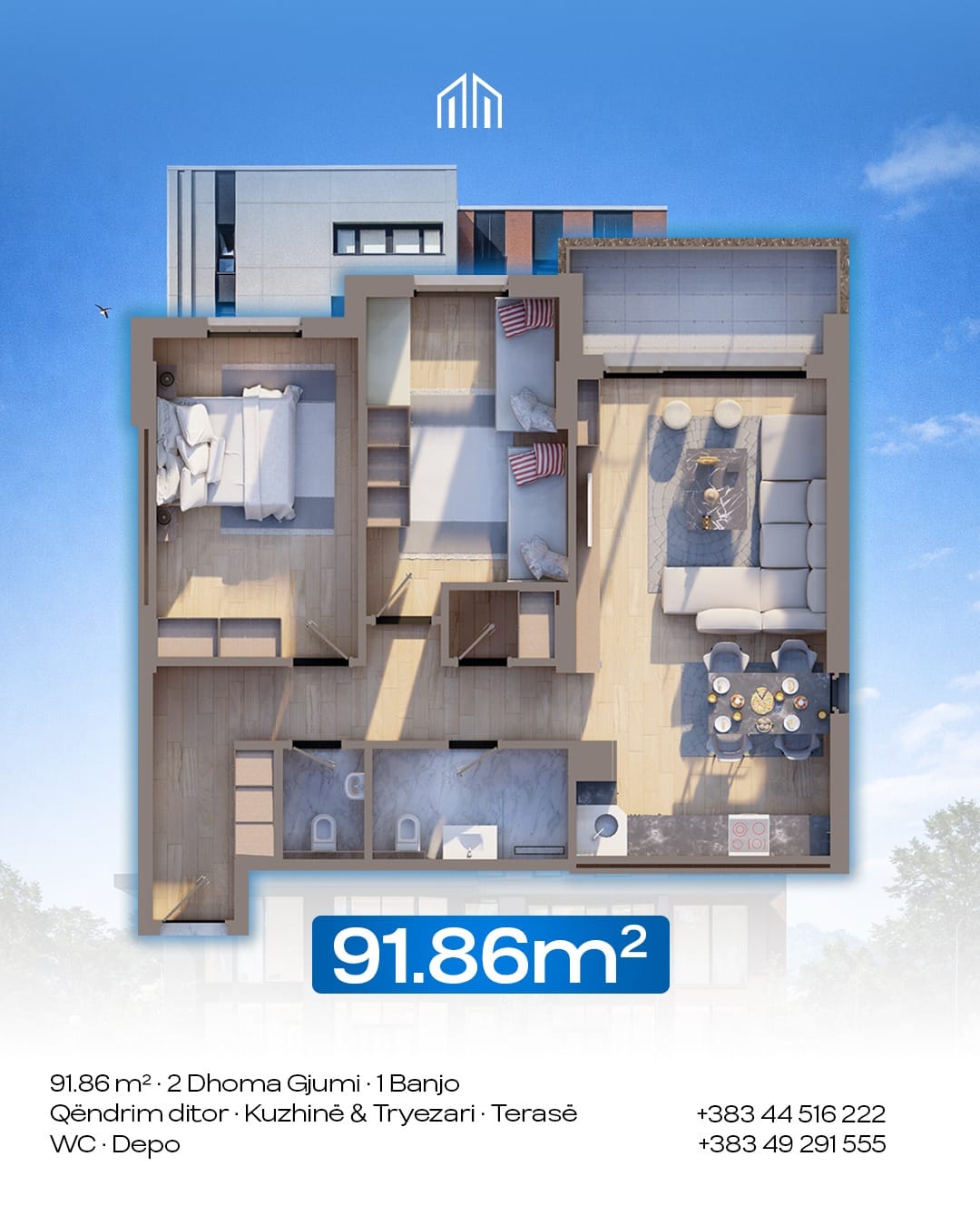 Banese 91m2 #PerShitje ne Lagjen e Spitalit - Image 2